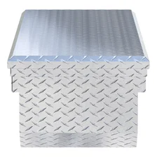 Bright Aluminum 69" Angled Truck Tool Box with Low Profile (LTL Shipping Only) image 5
