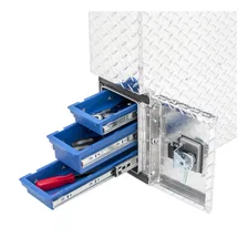 Bright Aluminum 48" Driver-Side Wheel Well Tool Box (Heavy Packaging) image 10
