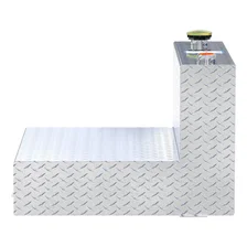 50-Gallon L-Shape Bright Aluminum Transfer Tank image 5
