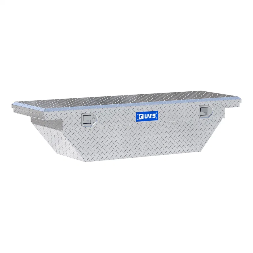 Bright Aluminum 60" Angled Truck Tool Box with Low Profile (LTL Shipping Only)