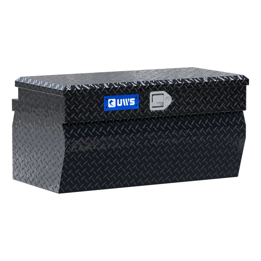 Gloss Black Aluminum 36" Wedge Utility Chest Box (LTL Shipping Only)