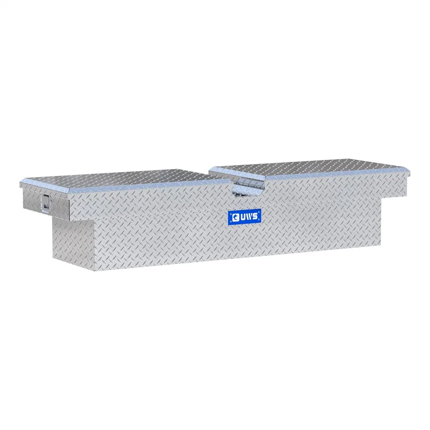 Bright Aluminum 69" Gull Wing Crossover Truck Tool Box (LTL Shipping Only)