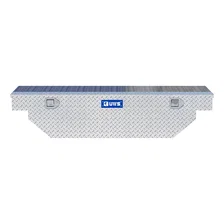 Bright Aluminum 63" Angled Crossover Truck Tool Box (Heavy Packaging) image 2