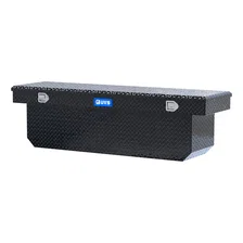 Gloss Black Aluminum 72" Deep Angled Crossover Truck Tool Box image 3
