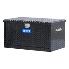 Gloss Black Aluminum 38" Utility Chest Box with Drawers image 3