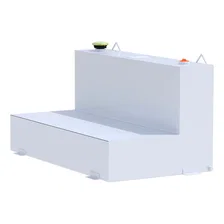 White 75-Gallon L-Shape Steel Transfer Tank image 4