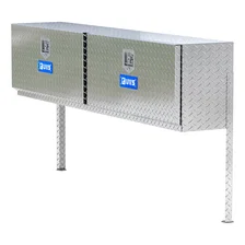 Bright Aluminum 72" Double-Door Topside Truck Tool Box (Heavy Packaging) image 1