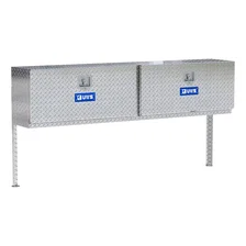 Bright Aluminum 72" Double-Door Topside Truck Tool Box (Heavy Packaging) image 4