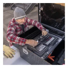 Gloss Black Aluminum 69" Extra-Wide Crossover Truck Tool Box image 10