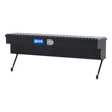 Gloss Black Aluminum 60" Truck Side Tool Box with Space-Saving Legs image 3