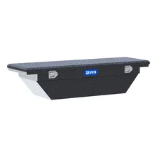 Matte Black Aluminum 63" Angled Truck Tool Box, Low Profile (LTL Shipping Only) image 1