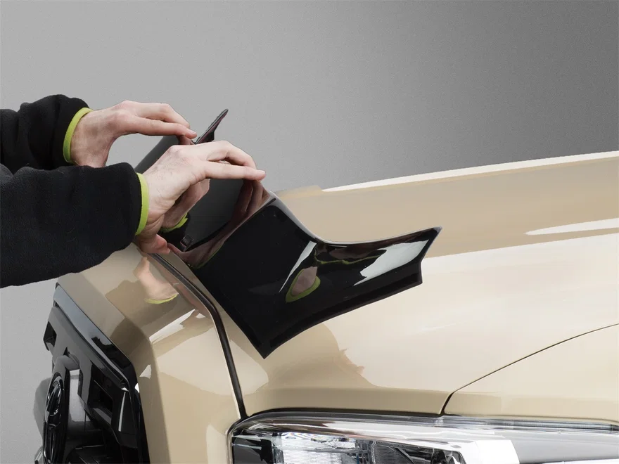 Low Profile Aerodynamic Hood Protector for Ram