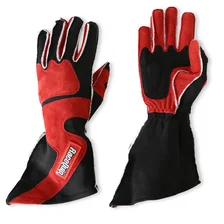 SFI 3.3/5 Red / Black Outseam Long Gauntlet Nomex Race Gloves - Medium image 5