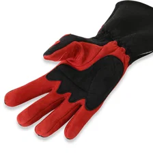 SFI 3.3/5 Red / Black Long Gauntlet Nomex Race Gloves - Medium image 3