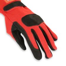 SFI 3.3/5 Red / Black Short Gauntlet Nomex Race Gloves - Medium image 5