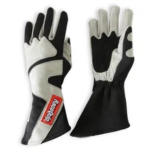 SFI 3.3/5 Black / Gray Long Gauntlet Nomex Race Gloves - Medium image 3