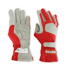 SFI 3.3/1 Red / Gray Nomex Race Gloves - Large image 4