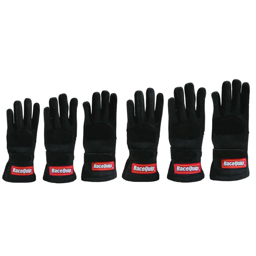 SFI 3.3/5 Black Nomex Race Gloves - Youth Medium K9