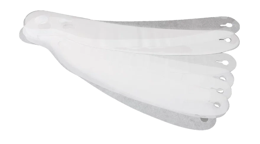 Pro 2mm Clear Helmet Face Shield Tear-Offs - Pack of 20