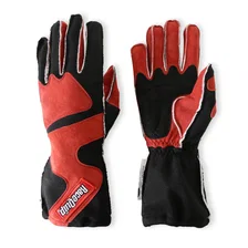 SFI 3.3/5 Red / Black Outseam Short Gauntlet Nomex Race Gloves - Medium image 4