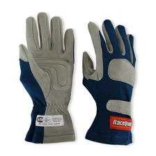 SFI 3.3/1 Blue / Gray Nomex Race Gloves - X-Large image 4