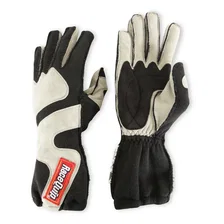 SFI 3.3/5 Black / Gray Outseam Short Gauntlet Nomex Race Gloves - Medium image 5