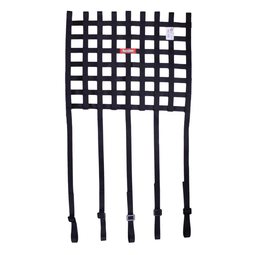 Ribbon Style Race Car Window Net with 1" Mounting Straps