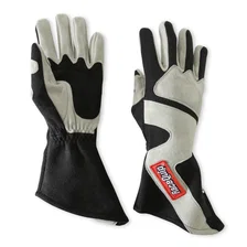 SFI 3.3/5 Black / Gray Long Gauntlet Nomex Race Gloves - Medium image 5