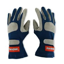 SFI 3.3/1 Blue / Gray Nomex Race Gloves - X-Large image 1