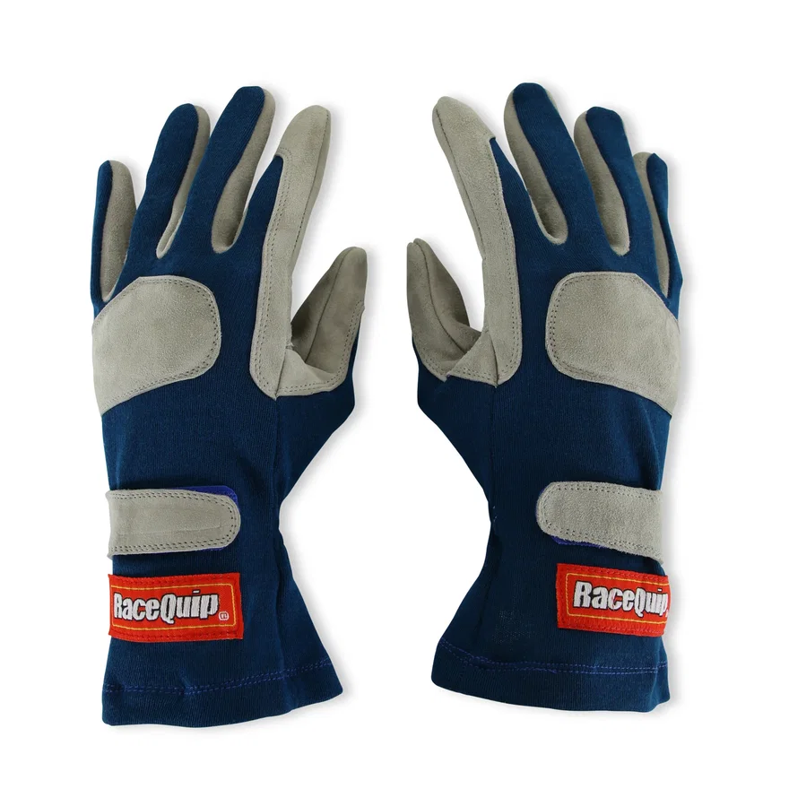 SFI 3.3/1 Blue / Gray Nomex Race Gloves - X-Large