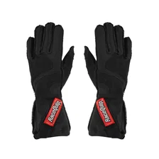 SFI 3.3/5 Black Outseam Short Gauntlet Nomex Race Gloves - Medium image 1