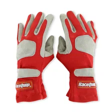 SFI 3.3/1 Red / Gray Nomex Race Gloves - Large image 1