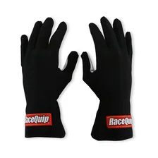 Non-SFI Black w/White Palm Nomex Race Gloves - Medium image 1