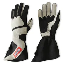 SFI 3.3/5 Black / Gray Outseam Long Gauntlet Nomex Race Gloves - Medium image 2