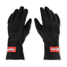 SFI 3.3/5 Black Short Gauntlet Nomex Race Gloves - Small image 2