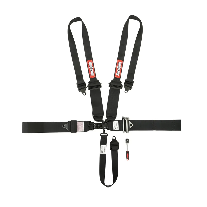 5 Point Harness - Small Buckle Ratcheting Latch & Link - HNR shoulders