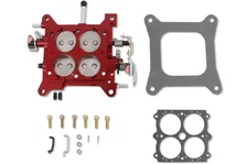Billet Throttle Body Assembly 1 3/4" Red with Steel Plates 12-850 image 1