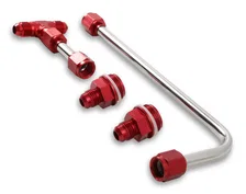 Dual Feed Fuel Line #6AN (Red) image 3