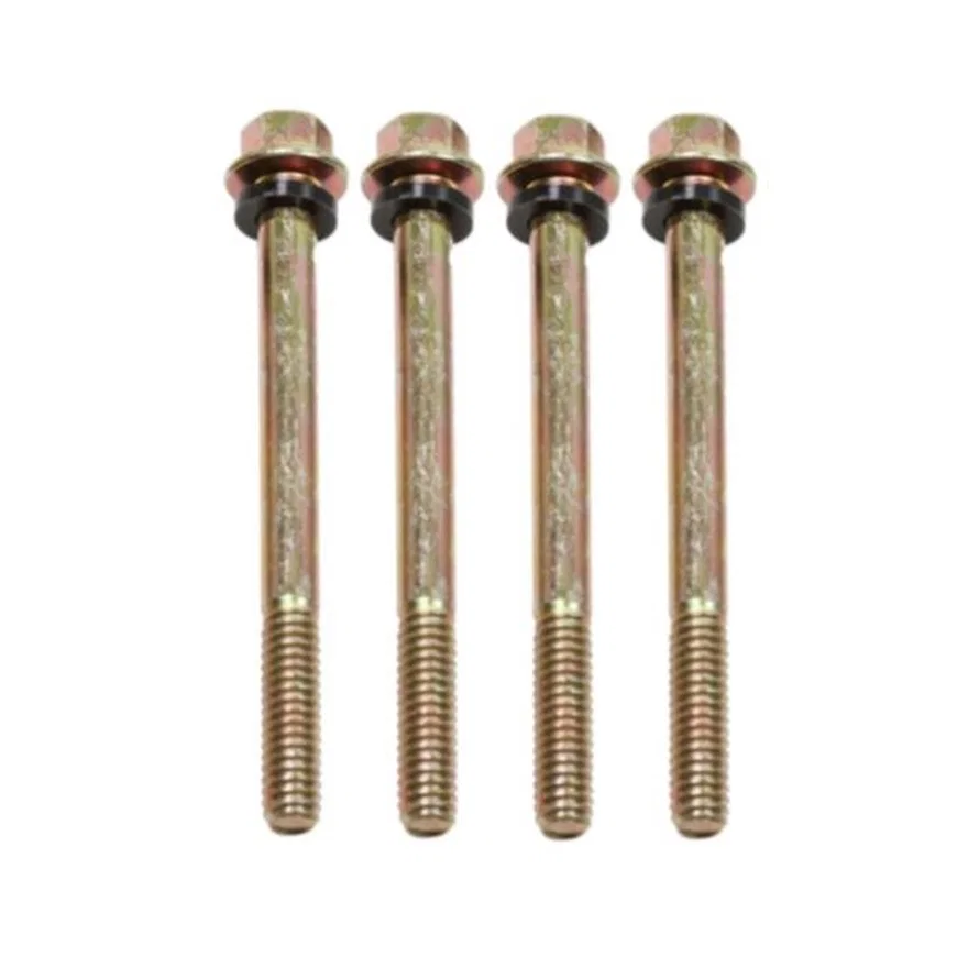 Fuel Bowl Screws (Med)[1 7/8"]-Gold & Gaskets 5-4