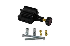 Brakes Black Adjustable Proportioning Valve with Integrated Mount, Right Port Exit, with 3/8-24 Fittings image 2