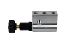 Brakes Chrome Adjustable Proportioning Valve with Integrated Mount, Left Port Exit, with 3/8-24 Fittings image 6