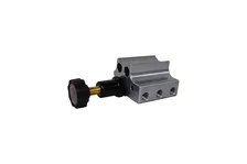 Brakes Gray Adjustable Proportioning Valve with Integrated Mount, Left Port Exit, with 3/8-24 Fittings image 3