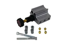 Brakes Gray Adjustable Proportioning Valve with Integrated Mount, Left Port Exit, with 3/8-24 Fittings image 2