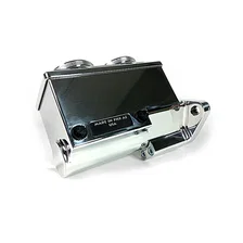 ReMaster Master Cylinder 2-Bolt GM/Ford, Polished Polished Finish, Left Port, 0.875" (7/8") Bore image 1