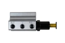Brakes Gray Adjustable Proportioning Valve with Integrated Mount, Right Port Exit, with 3/8-24 Fittings image 5