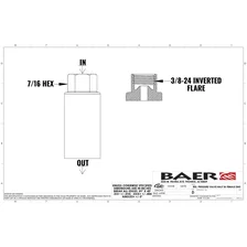 Brakes Pressure Residual Valve – Billet Aluminum, 10#, 3/8-24 IF Female image 3