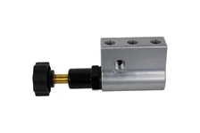 Brakes Gray Adjustable Proportioning Valve with Integrated Mount, Left Port Exit, with 3/8-24 Fittings image 6