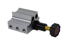 Brakes Gray Adjustable Proportioning Valve with Integrated Mount, Right Port Exit, with 3/8-24 Fittings image 3