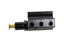 Brakes Black Adjustable Proportioning Valve with Integrated Mount, Left Port Exit, with 3/8-24 Fittings image 5