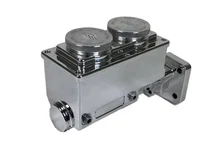 ReMaster Master Cylinder 4 Bolt Mopar, Polished Polished Finish, Left Port, 0.9375" (15/16") Bore image 1